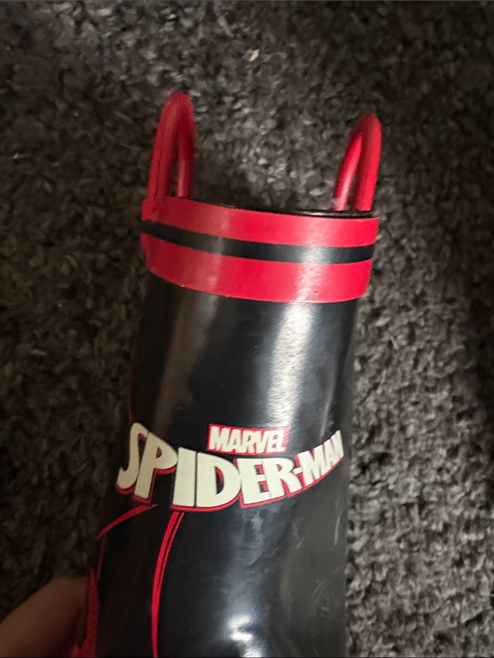 Marvel Spider-Man Kids Costume Rain Boot - Red, Black, Blue - Picture 3 of 9